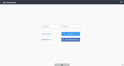 Desktop Screenshot of mycornerstone.com